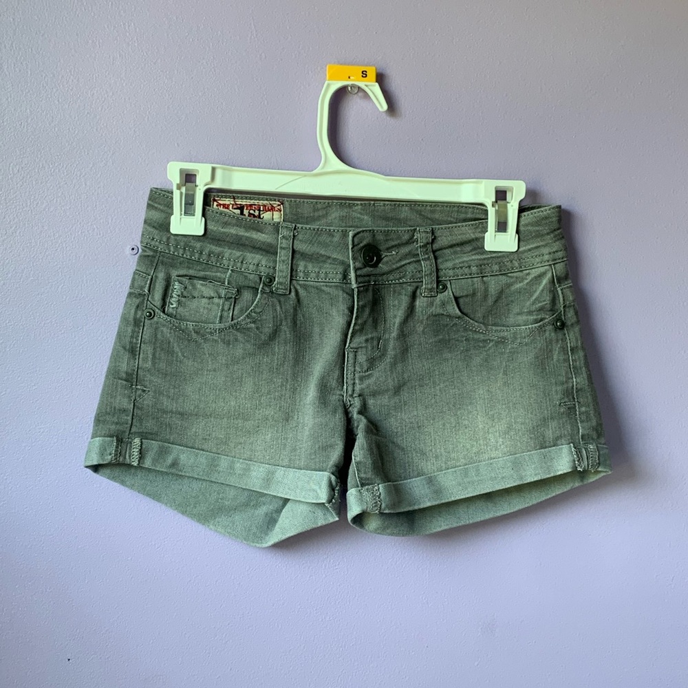 Gray Jean Shorts